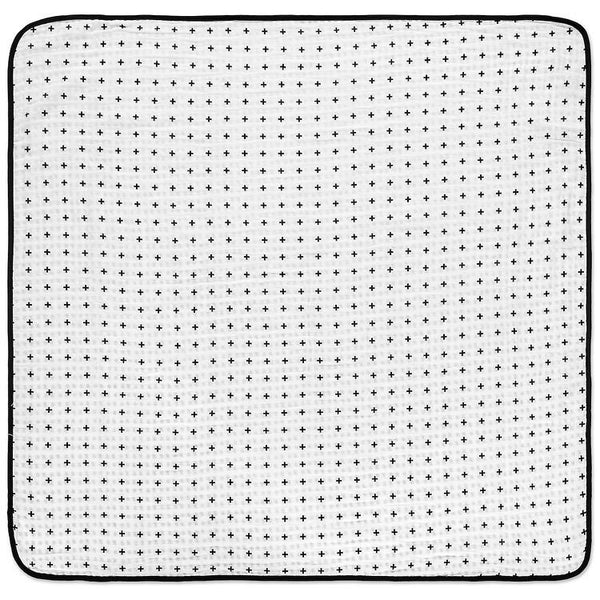 MODERN BURLAP 4 Layer Organic Cotton Muslin Quilt REVERSIBLE Swiss Cross / XO