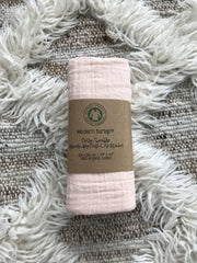 MODERN BURLAP Organic Cotton Muslin Swaddle Dusty Pink