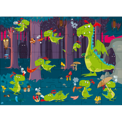 SASSI JUNIOR | Book and 30 Piece Puzzle | Dragon in the Forest