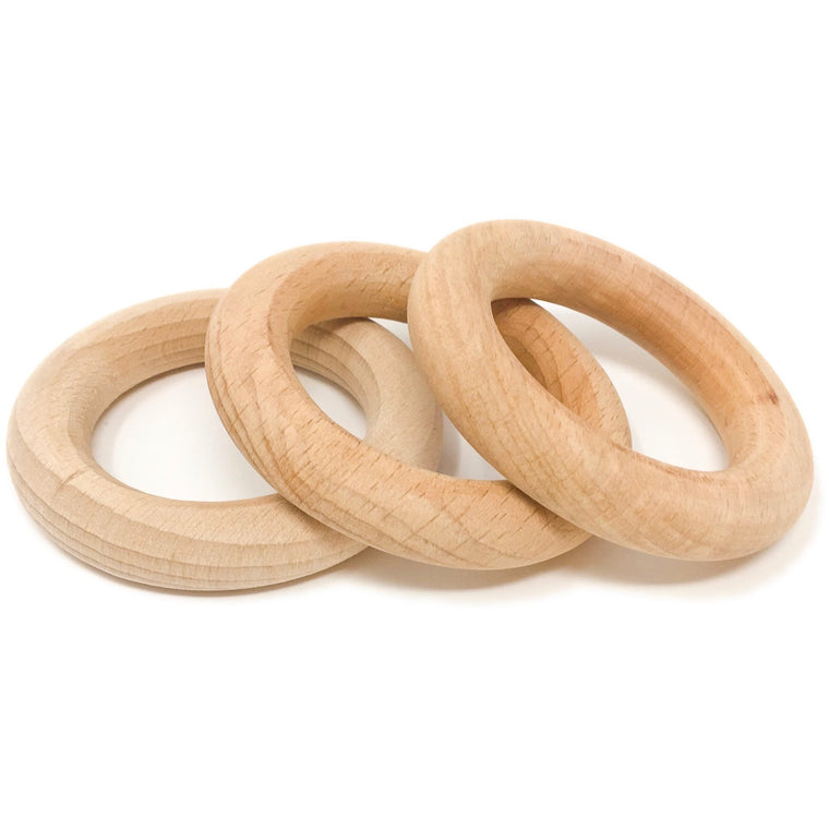 GRAPAT | 3 Natural Wood Hoops | Small