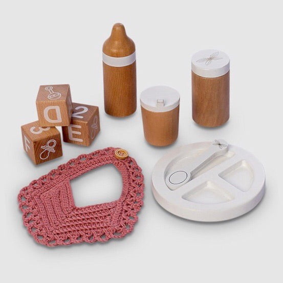 ASTRUP | Wooden Doll Feeding Set