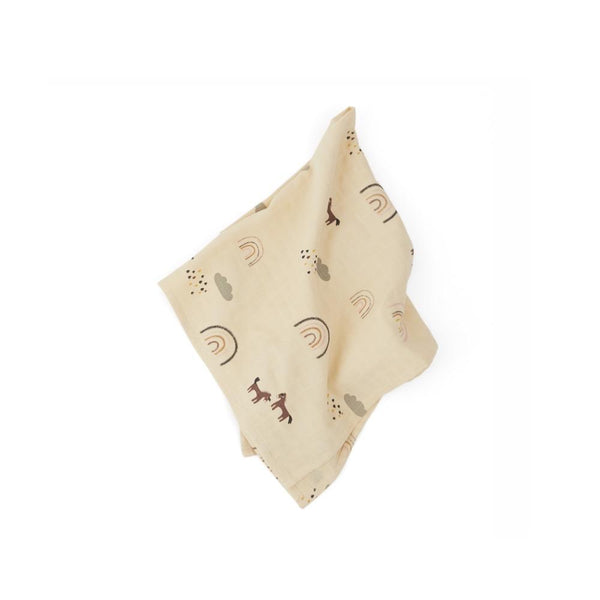 OYOY | Rainbow Muslin Square | Rose | 3 Pack