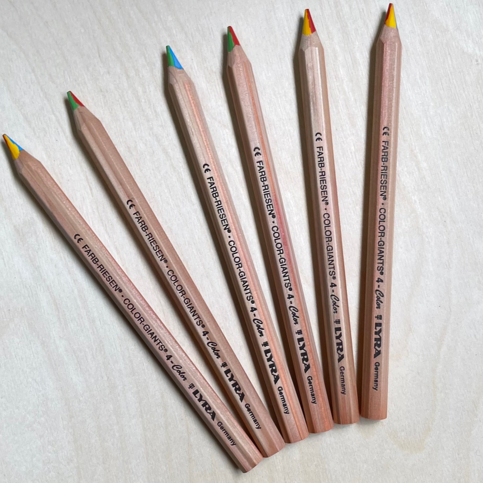 LYRA | Colour Giant Pencils | Individual 4-in-1 Rainbow