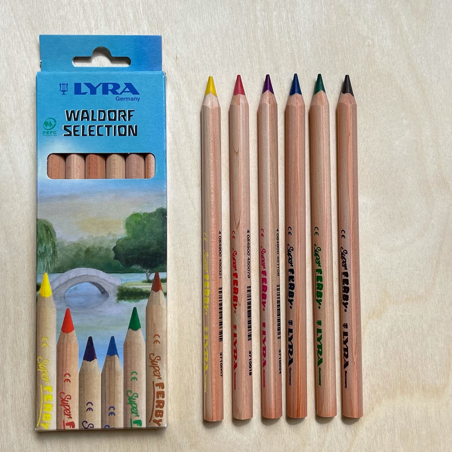 LYRA | Colour Super Ferby Pencils | Waldorf 6 colours