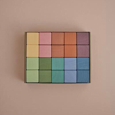 RADUGA GRËZ | Earth Pastel Cubes | Set Of 20