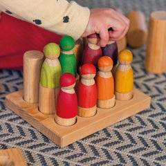 GRIMM'S |  Small Rollers Sorting Game | Natural