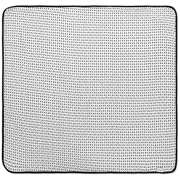 MODERN BURLAP 4 Layer Organic Cotton Muslin Quilt REVERSIBLE Swiss Cross / XO