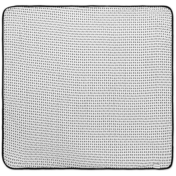 MODERN BURLAP 4 Layer Organic Cotton Muslin Quilt REVERSIBLE Swiss Cross / XO