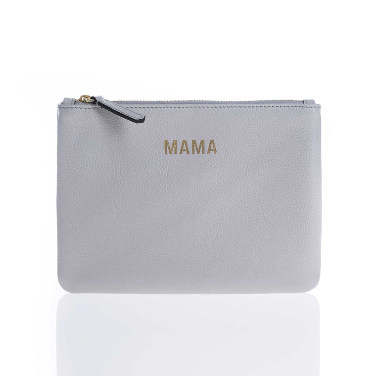 JEM + BEA MAMA clutch Grey white