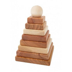 WOODEN STORY Natural Pyramid Stacker