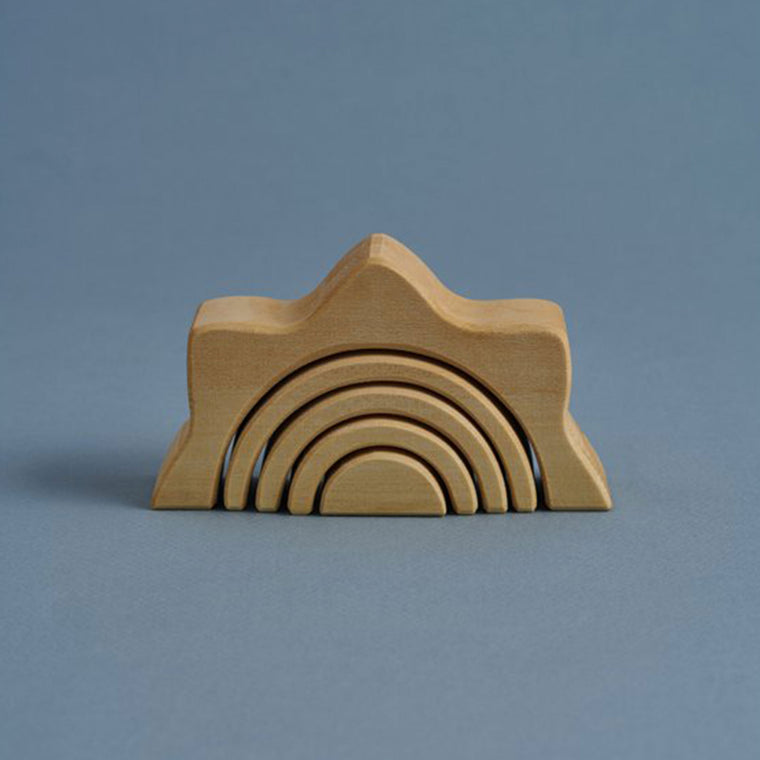 RADUGA GRËZ  | Wooden Sun Stacker Small | Natural