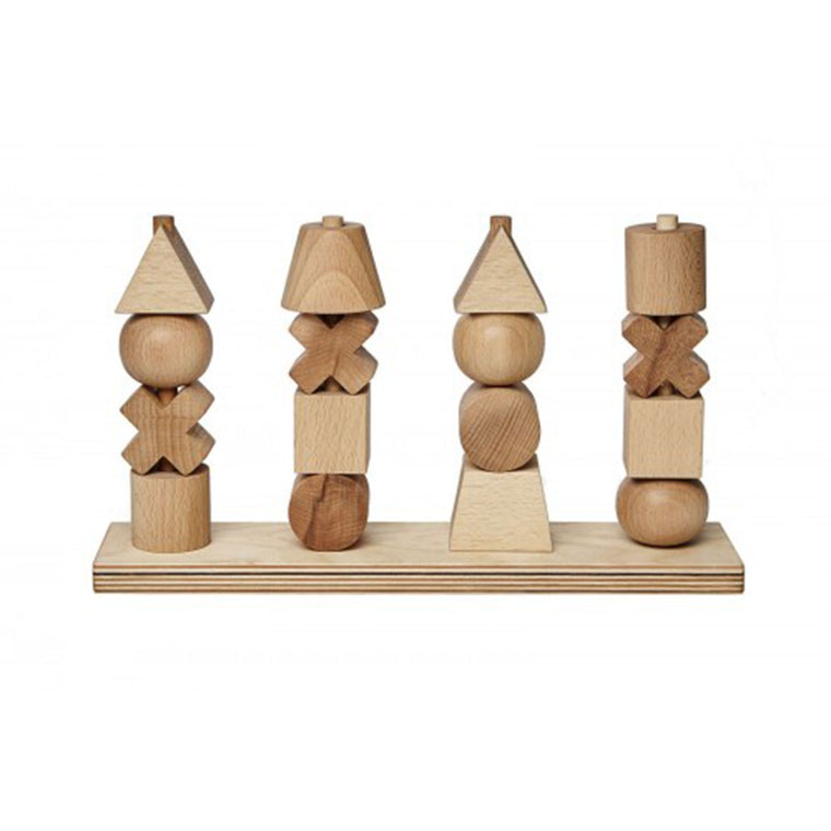 WOODEN STORY Stacking Toy Natural XL