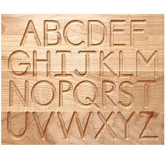 TREASURES FROM JENNIFER | Wooden Alphabet Tracing Board | Upper Case And Lower Case