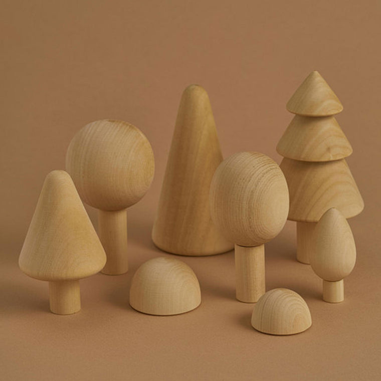 RADUGA GRËZ  | Wooden Tree Forest Set | Natural